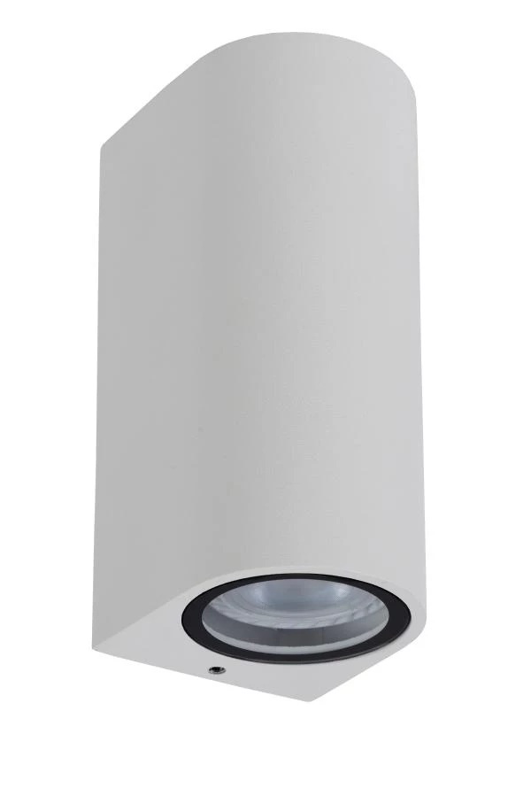 Lucide ZARO - Wandspot / Wandlamp Binnen/Buiten - 2xGU10 - IP44 - Wit - uitgezet